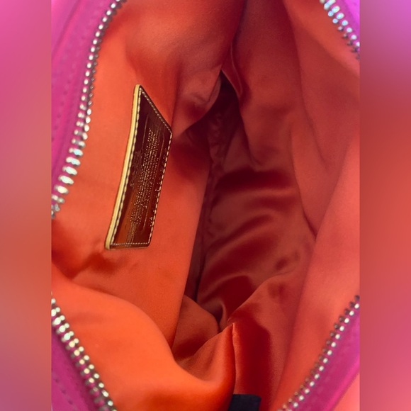 Coach Amanda SatinFold-Over Flap Clutch Shoulder Bag Handbag 12926 RARE - Picture 7 of 13